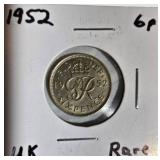 Vintage World Coin Collection (1912–1955) – Great Britain, India, Indonesia, Egypt & More