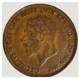 Vintage Great Britain Penny Collection – King George V & VI Coins