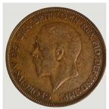 Vintage Great Britain Penny Collection – King George V & VI Coins