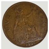 Vintage Great Britain Penny Collection – King George V & VI Coins