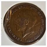 Vintage Great Britain Penny Collection – 1918–1947 Coin Lot
