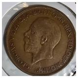 Vintage Great Britain Penny Collection – 1918–1947 Coin Lot