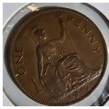Vintage Great Britain Penny Collection – 1918–1947 Coin Lot