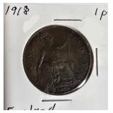 Vintage Great Britain Penny Collection – 1918–1947 Coin Lot