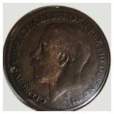 Vintage Great Britain Penny Collection – 1918–1947 Coin Lot