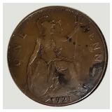 Vintage Great Britain Penny Collection – 1918–1947 Coin Lot