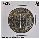 Vintage World Coin Collection – Philippines, France, Mauritius & British Commonwealth