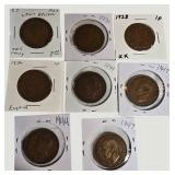 Rare Vintage Great Britain Penny Collection (1927–1947) – King George V & VI Coin Lot