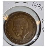 Rare Vintage Great Britain Penny Collection (1927–1947) – King George V & VI Coin Lot