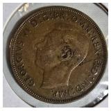 Rare Vintage Great Britain Penny Collection (1927–1947) – King George V & VI Coin Lot