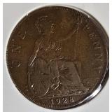 Rare Vintage Great Britain Penny Collection (1927–1947) – King George V & VI Coin Lot