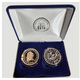 Collector’s Edition Early U.S. Coin Replica Set – Display Case Included