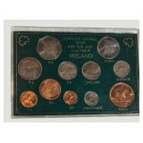 Vintage Irish Coin Set 1968–1971 – Uncirculated Collection with Lucky Penny