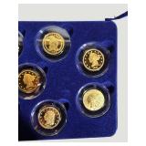 National Collector’s Mint Gold-Plated U.S. Coin Replica Set with Display Case