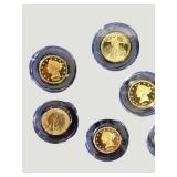 National Collector’s Mint Gold-Plated U.S. Coin Replica Set with Display Case
