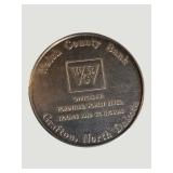 1974 Walsh County Bank Sterling Silver Centennial Token – Grafton, North Dakota