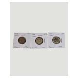 1913–1915 Imperial Russia 20 Kopeks Silver Coin Collection – Three Coin Set