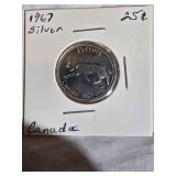 Vintage Canadian Silver Coin Collection – Half Dollar, Quarter & Dime