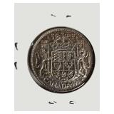 Vintage Canadian Silver Coin Collection – Half Dollar, Quarter & Dime