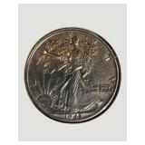 1943 Walking Liberty Half Dollar – 90% Silver U.S. Coin