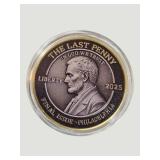 2025 Final Cent Tribute Token – Lincoln Memorial Commemorative Round in Capsule