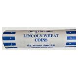 1960-D Lincoln Cent Roll - Full Roll of 50 Vintage Denver Mint Pennies