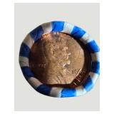 1960-D Lincoln Cent Roll - Full Roll of 50 Vintage Denver Mint Pennies