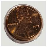 2017-P Lincoln Cent Roll in Coin Tube – Estate Collection Find