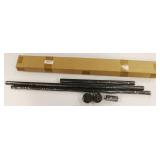 Tension Curtain Rod 46-88 Inch, Adjustable Spring Rod for Windows or Shower New In Box