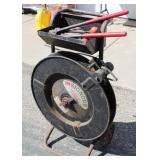 Signode Model DF-15 Industrial Steel Strapping Dispenser cart
