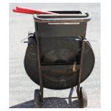 Signode Model DF-15 Industrial Steel Strapping Dispenser cart