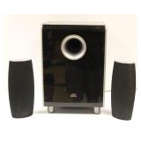 JBL CS100SUB Home Theater Powered Active Subwoofer + 2 GBL Speakers