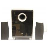 JBL CS100SUB Home Theater Powered Active Subwoofer + 2 GBL Speakers