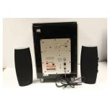 JBL CS100SUB Home Theater Powered Active Subwoofer + 2 GBL Speakers