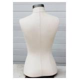 Female Mannequin Torso For Clothing Display or Sewing Artists. With Chrome Base