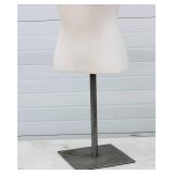 Female Mannequin Torso For Clothing Display or Sewing Artists. With Chrome Base