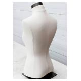Female Mannequin Torso For Clothing Display or Sewing Artists. With Chrome Base
