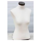 Female Mannequin Torso For Clothing Display or Sewing Artists. With Chrome Base