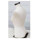 Female Mannequin Torso For Clothing Display or Sewing Artists. With Chrome Base