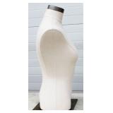 Female Mannequin Torso For Clothing Display or Sewing Artists. With Chrome Base