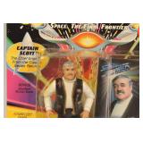 Star Trek Next Generation Vintage Play Mates Skybox Captain Scott W/Collector Card New Sealed