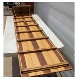 Flexible Paris Wood Toboggan. Snow Sled Adults & Kids Approx. 8 Ft Long X 17 Inch Long In Great Condition