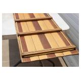 Flexible Paris Wood Toboggan. Snow Sled Adults & Kids Approx. 8 Ft Long X 17 Inch Long In Great Condition