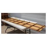 Flexible Paris Wood Toboggan. Snow Sled Adults & Kids Approx. 8 Ft Long X 17 Inch Long In Great Condition