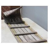 Flexible Wood Toboggan. Snow Sled Adults & Kids Approx. 6 Ft Long X 17 Inch Long