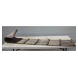 Flexible Wood Toboggan. Snow Sled Adults & Kids Approx. 6 Ft Long X 17 Inch Long