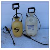 Plastic Tank Sprayers Lot Of 2 Sprayers