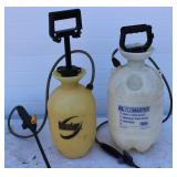 Plastic Tank Sprayers Lot Of 2 Sprayers