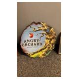metal angry orchard sign
