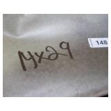 14′ x 29′ 15 oz. White Vinyl Tarp w/ Advertisement – Reused Billboard – 15 mil Heavyweight Duty - A Grade